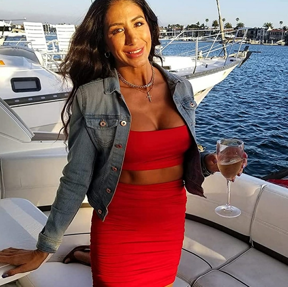 cami crop top with skirt